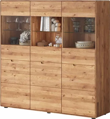 Produktbild von Highboard - LUCAS - Massivholz Wildeiche Kommode - Die Möbelfundgrube