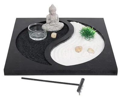 Obrázek produktu pro ZEN relaxační sada s figurkou Budhy, symbol Jin Jang 24 x 24 x 7 cm