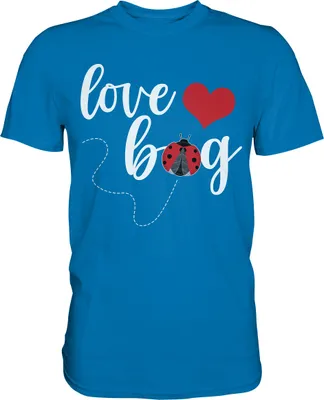 Produktbild von Marienkäfer Love Bug Insekten T-Shirt – Royal Blue / L