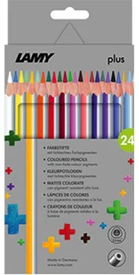 Produktbild von LAMY Dreikant-Buntstifte plus 24er Kartonetui