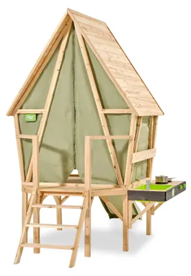 Produktbild von EXIT Yuki 350 Spielhaus, mit Rutsche & Spielküche, Spielhaus für Draußen, Kinder