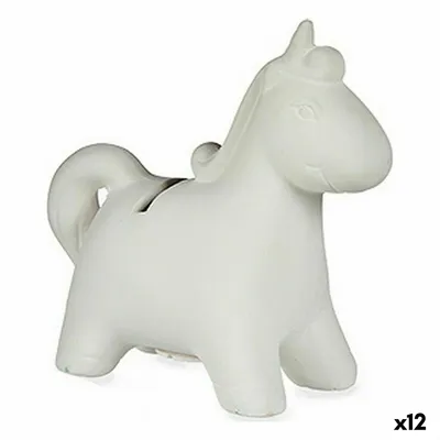Immagine prodotto di Salvadanaio Unicorno in Vetroceramica da colorare 6,4 x 13 x 14 cm (12 pezzi)