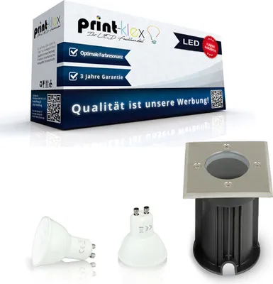 Produktbild von LED Bodenleuchte Eckig ohne Leuchtmittel