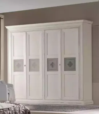 Produktbild von Kleiderschrank Luxus Möbel Holz Schlafzimmer Italienische Einrichtung