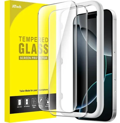 Image de Film de protection pour iPhone 16 Pro, écran de 6,3 pouces, en verre trempé, lot de 2