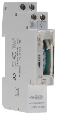 Produktbild von ChiliTec analoge Tages-Zeitschaltuhr für Schalttafel-Einbau, 230V, max. 3500W
