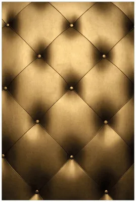 Produktbild von Wallario Wandbild aus Acryl, 90 x 60 cm, freischwebende Optik - Goldene Ledertür