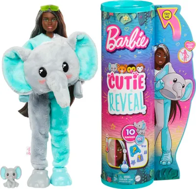 Zdjęcie produktu dla Barbie Cutie Reveal HKP98, Lalka modowa, Damski, 3 lat(a), Chłopak, dziewczyna, 303 mm, Wielobarwny