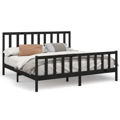 Obrázek produktu pro vidaXL Postel z masivu Černá borovice 200x200 cm