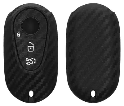 Produktbild von kwmobile Schlüsselhülle für Mercedes Benz 3-Tasten Smart Autoschlüssel Hülle - Autoschlüssel Schlüssel Hülle aus Silikon - Schlüsselschutz Gehäuse in