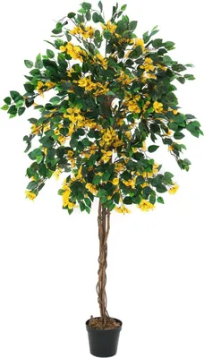Immagine prodotto di EUROPALMS Bougainvillea, pianta artificiale, giallo, 180 cm