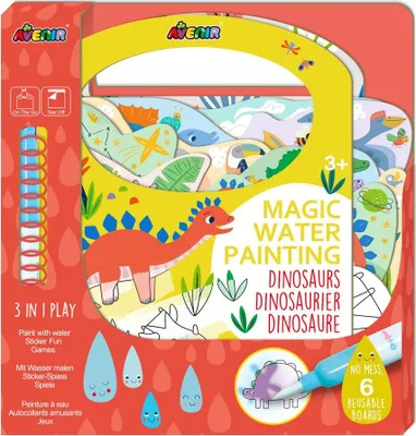 Produktbild von Dinosaurier-Magisches Wassermalset für Kinder, wiederverwendbare Kunstaktivität