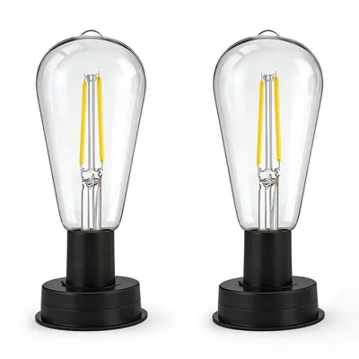 Produktbild von Solarlampe Ersatz 2 Stück 7 cm, LED Solar Ersatzleuchtmittel 600mAh, wetterfest, für Gartenlampen & Außenbeleuchtung Ersatzteil