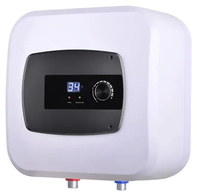 Obrázok produktu pre Elektrický ohrievač vody, 15 litrov – 1500 W, na montáž na stenu – vhodný do kúpeľne a kuchyne