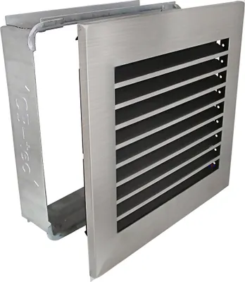Produktbild von Kaltluftgitter KG 2323 MESM mit Edelstahl Blende 230 x 230mm Zuluft Abluftgitter