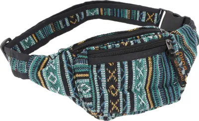 Produktbild von Ethno Sidebag & Gürteltasche, Hüfttasche - Modell 9, Uni - Erwachsene, Blau, Baumwolle, 14*22*6 cm, Festival- Bauchtasche Hippie