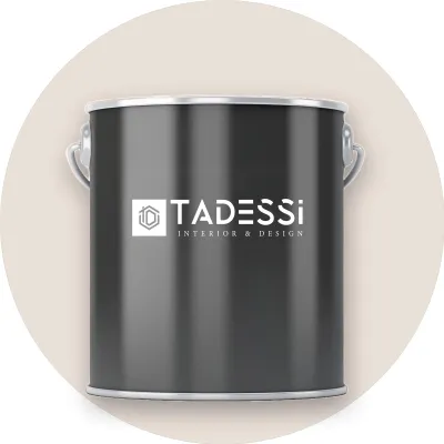 Produktbild von TADESSI Wandfarbe Creme - Eierschale - abwaschbare Innenfarbe matt - Dispersionsfarbe - Geruchsarm und Lösemittelfrei - 2,5 Liter Gebinde