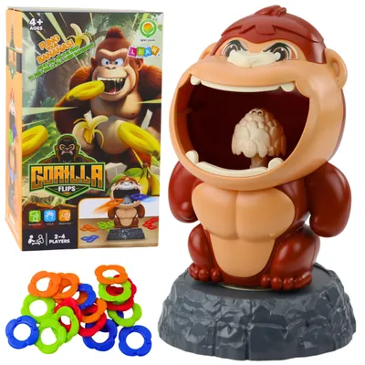 Produktbild von Geschicklichkeitsspiel: Werfen auf den Zielgorilla, rotierende Soundreifen
