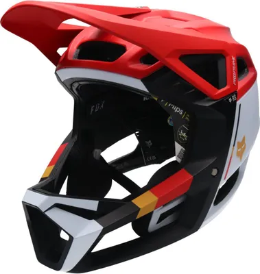 Image de Casque de descente FOX PROFRAME RS CLYZO, taille L, rouge/blanc