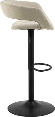 Image de Grace tabouret de bar tissu marron.