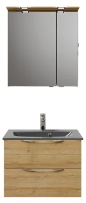 Produktbild von PELIPAL Serie 6025 SET-045-073 Block bestehend aus: Waschtisch, Waschtischunterschrank, Spiegelschrank / 67cm