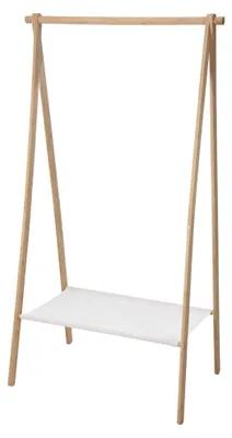 Produktbild von Bambus-Garderobenständer mit Ablage, 86 x 57 x 155 cm