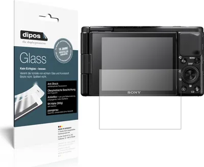 Produktbild von 2x Schutzfolie für Sony ZV-1 matt - Anti-Shock 9H Folie dipos Glass Kunststoffglas