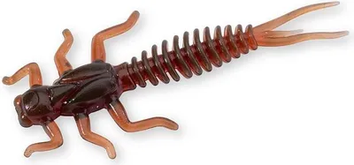 Produktbild von Tonbo Larva Gummiköder Libellenlarven-Imitat 60mm schwimmend für Barsch 6 Stück