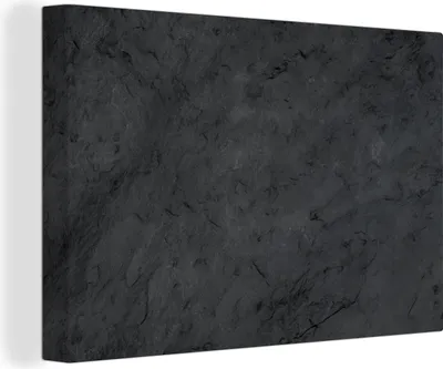 Produktbild von OneMillionCanvasses® - Leinwandbilder - 150x100 cm, Grau - Zement - Beton - Industriell - Strukturiert, Wandbilder Kunstdruck Wanddekoration - Foto auf Leinwand - Gemälde auf
