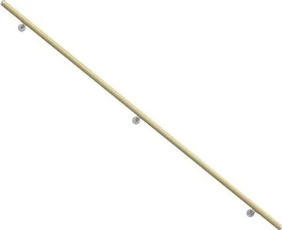 Produktbild von Pertura Handlaufset Fichte roh L:2000 mm Ø 40 mm