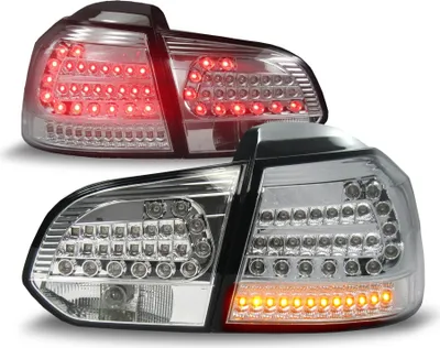 Image de Feux arrière originaux JOM LED Silver Edition SET pour VW Golf 6 VI MK6 Limousine