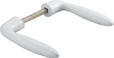 Image de Paire de béquilles Beluga pour porte, carré 7mm, 1 portée, blanc - THIRARD