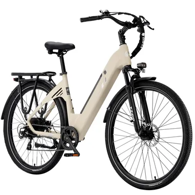 Produktbild von 28'' 18Ah Pre-mium Elektrofahrrad E-Bike Pedelec Unisex 7Gang E-MTB E-Citybike, Elektrofahrrad 25KM/H für Damen und Herren ab 170 cm Wasserdicht Gelb