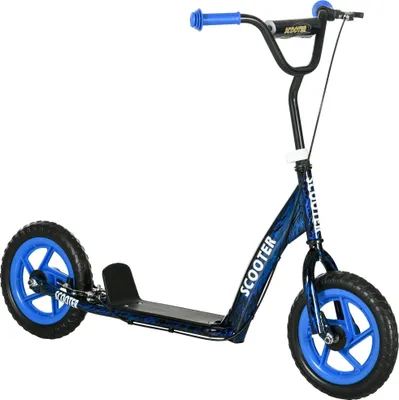 Produktbild von Verstellbarer Kinderroller mit Bremse, Ständer, Stahl, Blau