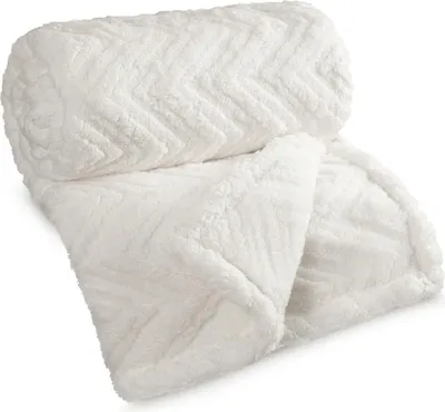 Produktbild von Wohndecke HYGGE, weiche und warme Sofadecke Creme 170x210 cm