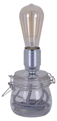 Obrázek produktu pro Näve E27 stolní lampa MAX Ø11cm čirá transparentní 3157931