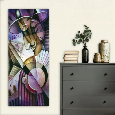 Zdjęcie produktu dla Wallity, DKY25652251_50120, Obraz na płótnie, Wielokolorowy, Drewno, 50 x 120 cm