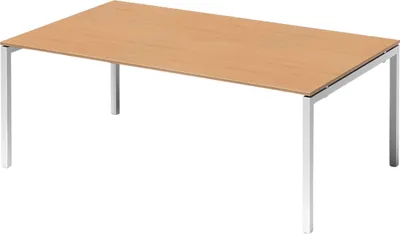 Produktbild von Bisley Cito Konferenztisch U-Gestell verstellbar - Nachbildung: Buche, Größe:  200 x 120 cm, Gestell: Verkehrsweiß