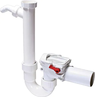 Produktbild von KESSEL 73052 Rückstauverschluss Staufix Siphon DN50, mit Anschluss für Waschmaschine
