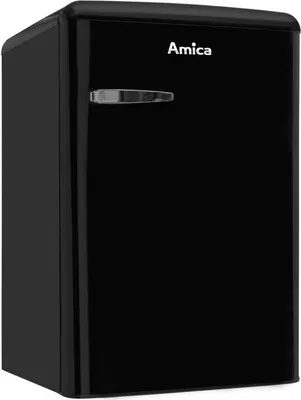 Immagine prodotto di Amica KS 15614 S, frigorifero con vano congelatore dal design rétro, altezza 85 cm, nero, classe di efficienza energetica A+++
