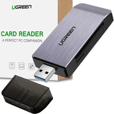 Produktbild von Ugreen 50541, CF, CF Typ II, MMC, MMCmicro, MS PRO, MS Pro-HG, MS XC-HG Duo, Speicherstick (MS), MicroSD..., Stahl, 5000 Mbit/s, USB 3.2 Gen 1 (3.1 Gen 1)