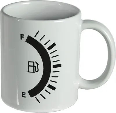 Produktbild von Tankanzeige Kaffeebecher mit Wärmeeffekt