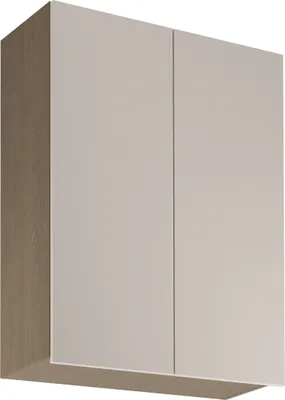 Produktbild von Hängeschrank 80 cm mit 2 Türen Küchenmöbel Küchenschrank, Sorento G80 Beige/Eiche