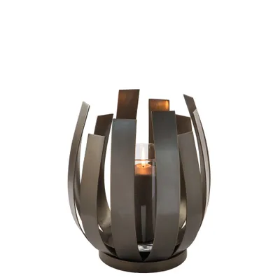 Produktbild von Fink ORFEA, Windlicht ohne Glas, Edelstahl , antik bronze, L. 28 cm, B. 28 cm, H. 30 cm, D. 28 cm 146110