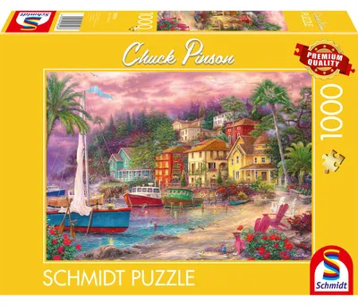 Produktbild von Schmidt Spiele Puzzle 1000 Teile C.Pinson Küstenzauber