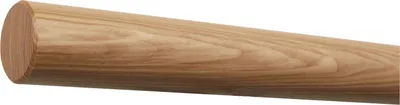 Produktbild von TIBU Esche Handlauf Holz Ø 42 mm Geländer Treppe 0,3m - 5m, Länge 2,7 m und Enden gefast ohne Halter