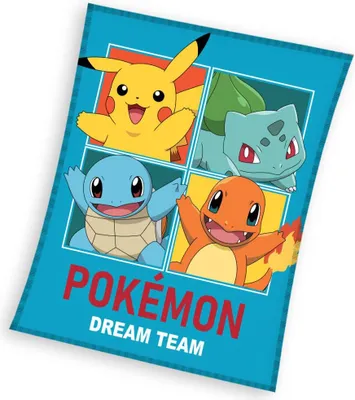 Obrázek produktu pro Pokémon Decke 110x140cm - Flanell-Polar Dream Team Design