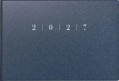 Produktbild von rido/idé 7017563307 Taschenkalender Mod. Septimus 2027 A6 quer, Kunststoff, blau
