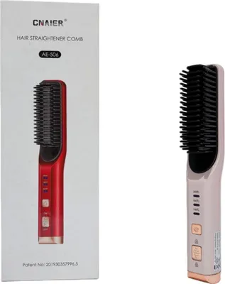 Image de INF Lisseur et boucleur de cheveux 2-en-1 sans fil rechargeable USB avec température réglable Rose