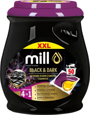 Produktbild von Mill Waschkapseln Black & Dark 50 Stück